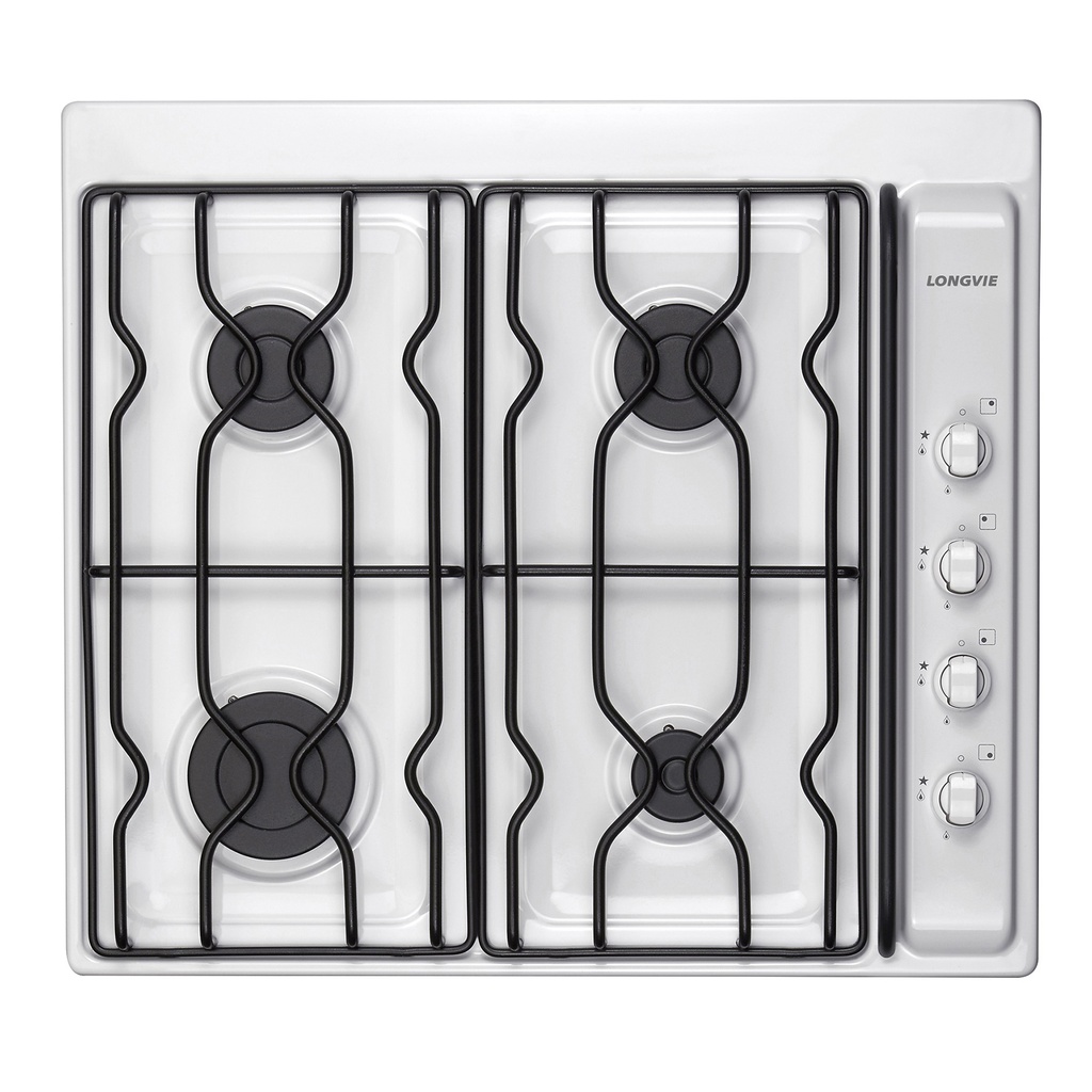 ANAFE A GAS CUATRO HORNALLAS BLANCO ENCAST. LINEA ECO x1u.