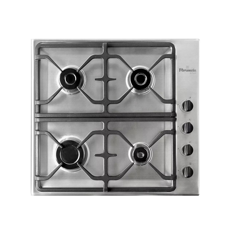 ANAFE A GAS CUATRO HORNALLAS DURPOX ACERO INOX. TOPE DE GAMA
