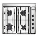 ANAFE A GAS CUATRO HORNALLAS INOX. ENCAST. LINEA ECO x1u.