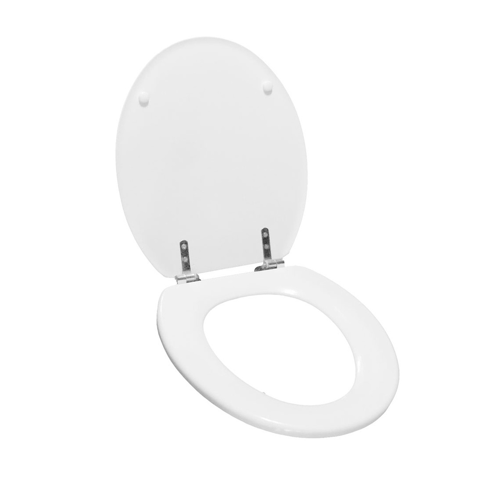 ASIENTO FLORENCIA HERRAJE ACERO INOX BLANCO