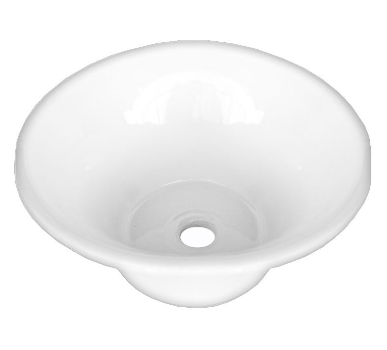 BACHA DE APOYO PUELO BLANCA (DIÁMETRO 31 CM. - ALTO 11 CM )