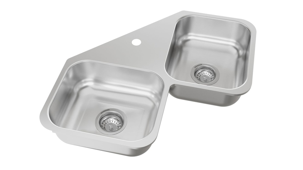 BACHA DOBLE X28 CON UN ORIFICIO