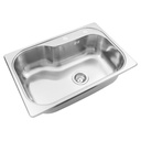 BACHA SIMPLE LUXOR COMPACT SI71STD SATINADA CON DOSIFICADOR