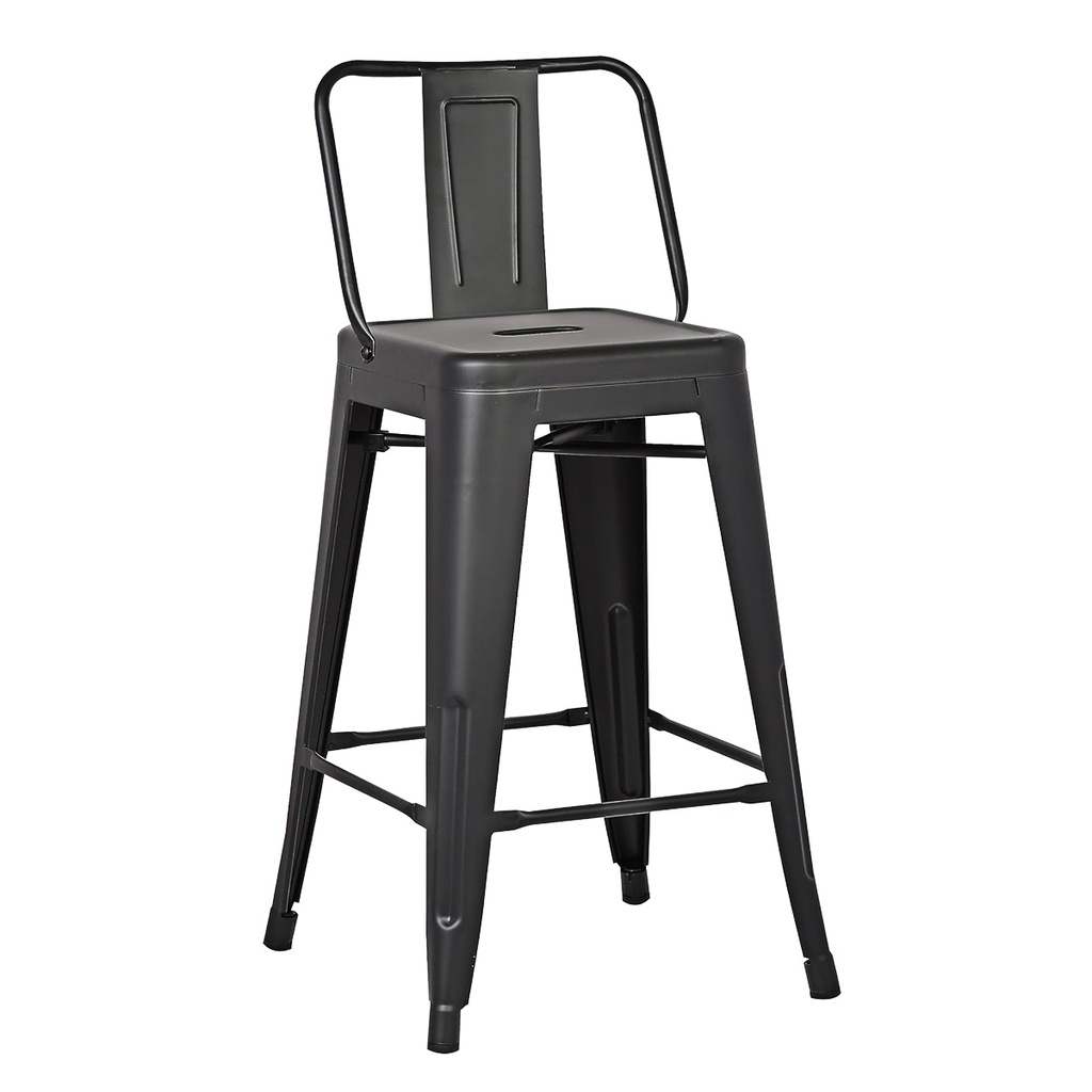 BANQUETA TOLIX ESTILO INDUSTRIAL COLOR NEGRO