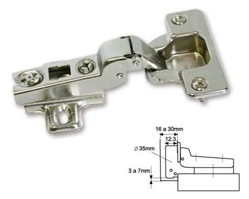 BISAGRA CAZO. 35mm CODO 9 PUSH OPEN DUCASSE  x1u.