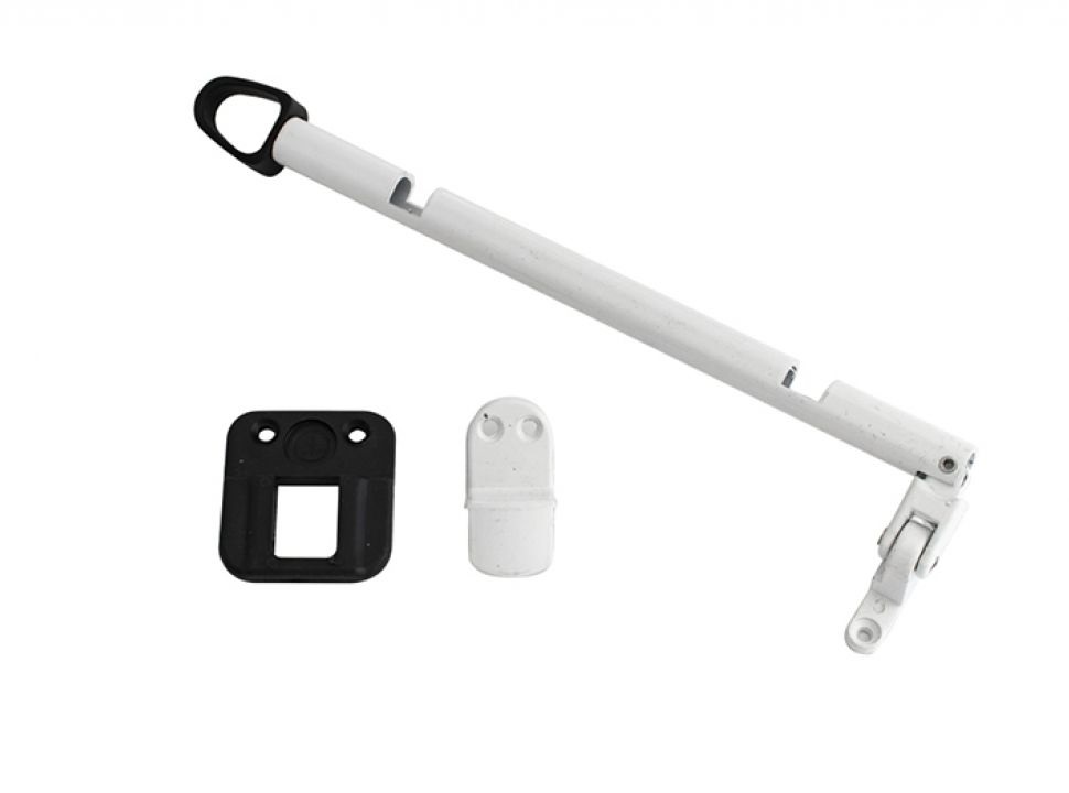 BRAZO EMPUJE ALUM BLANCO.200mm. FIJA FRONTAL  x82033R3
