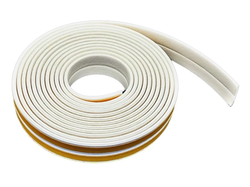 BURLETE AUTOADHESIVO MODELO "I" GOMA  5,2 mts BLANCO