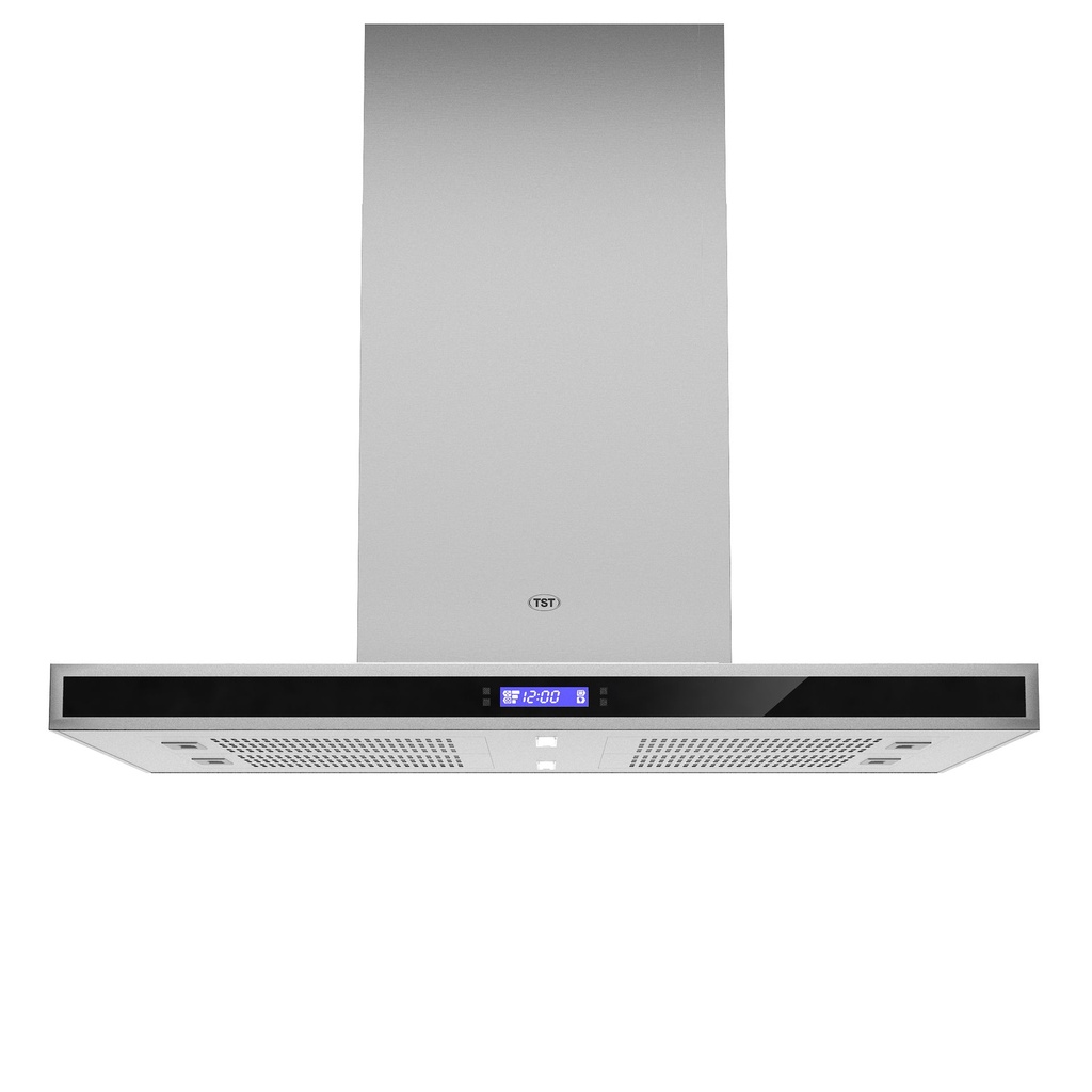 CAMPANA ISLA COLHUE 90cm 3 VELOCIDADES CON MOTOR ACERO