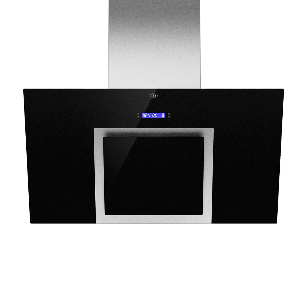 CAMPANA ISLA ESPEJO 90cm 3 VELOCIDADES CON MOTOR ACERO