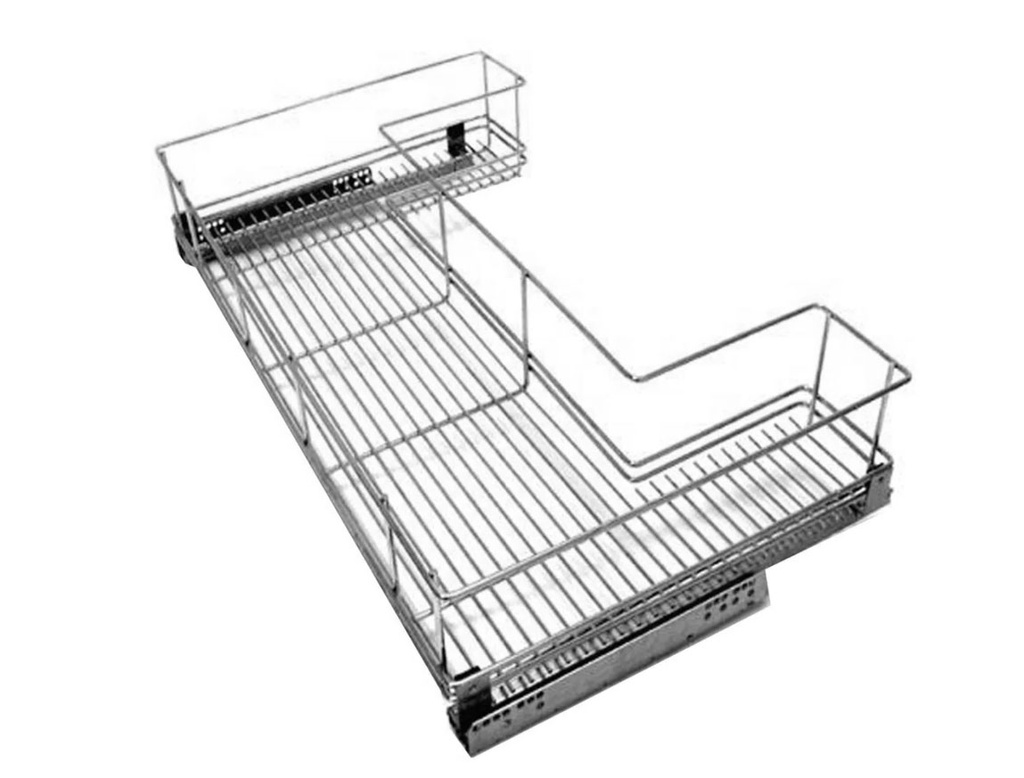 CANASTO BAJO BACHA CON HUECO CROMO 5064 - 1064mm