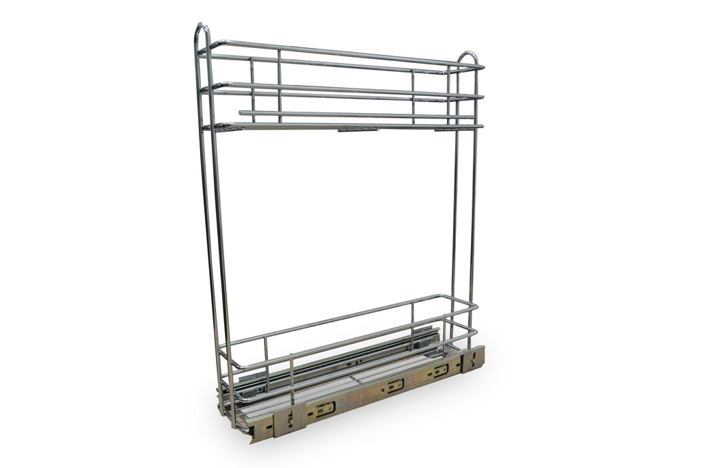 CANASTO EXTRAIBLE 2 NIVELES TELESCOPICO CROMO 5020