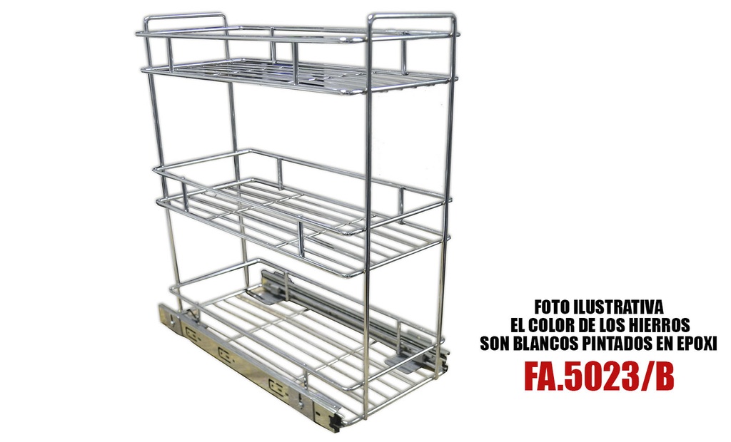 CANASTO EXTRAIBLE 3 NIVELES TELESCOPICO COLOR 5023/B