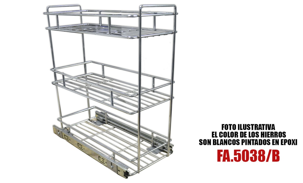 CANASTO EXTRAIBLE 3 NIVELES TELESCOPICO COLOR 5038/B