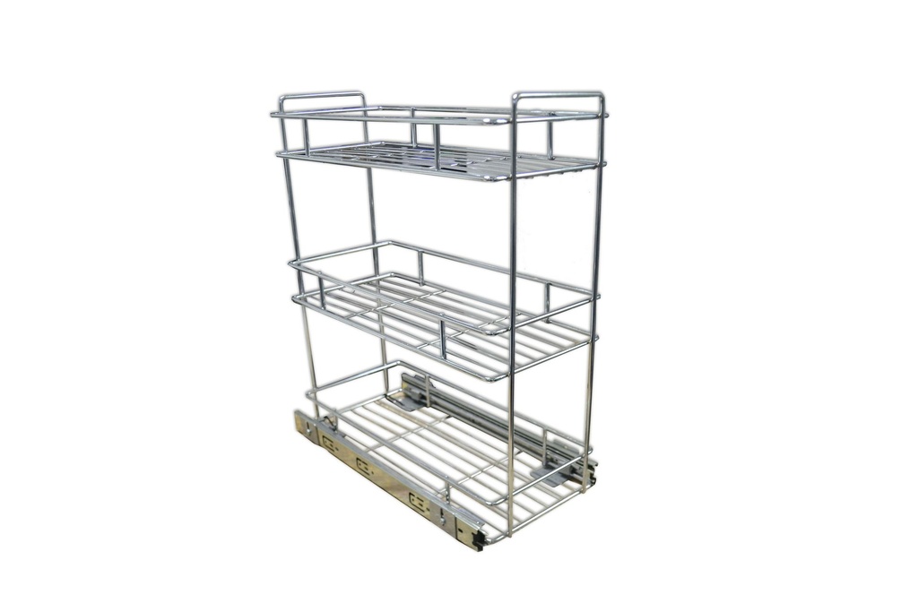 CANASTO EXTRAIBLE 3 NIVELES TELESCOPICO CROMO 5023