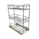 CANASTO EXTRAIBLE 3 NIVELES TELESCOPICO CROMO 5038