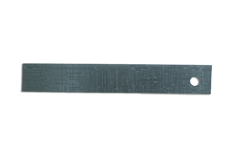 CANTO PVC 22 x 0.45mm LINO NEGRO FAPLAC 601 x1m
