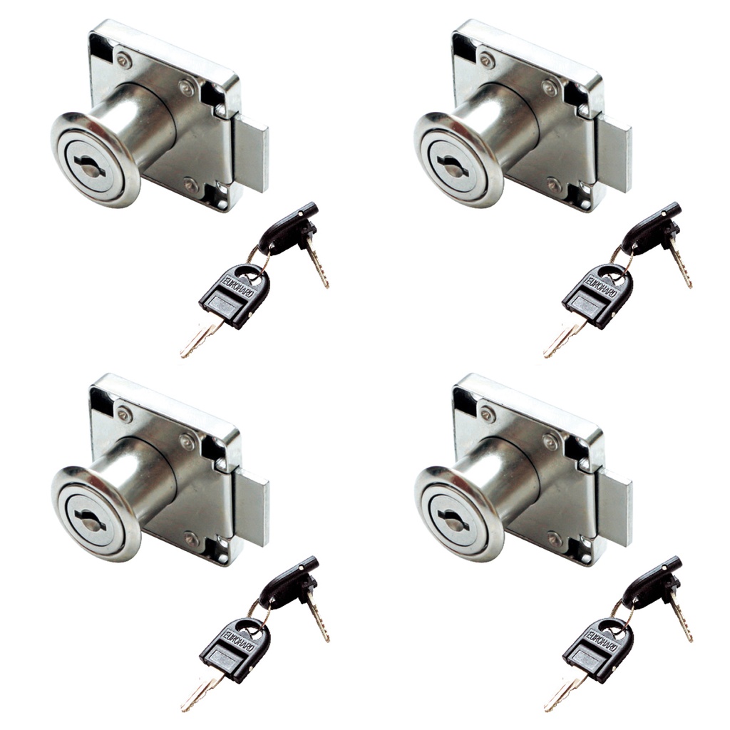 CERRADURA DE CAJON D19 138-22C NIQUEL PACK X 4u.