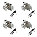 CERRADURA DE CAJON D19 138-22C NIQUEL PACK X 4u.