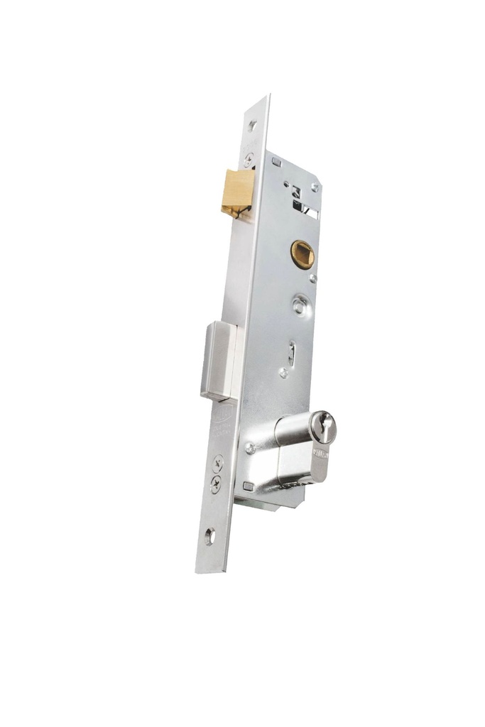 CERRADURA KALLAY 2006 FRENTE INOX. S/CILIND. BOC. BLANCO