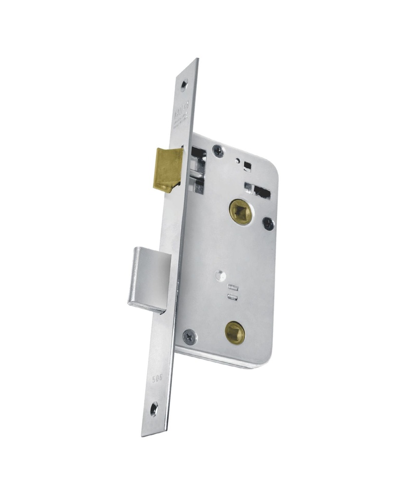 CERRADURA PARA BAÑO KALLAY 506 FRENTE ANCHO BRONCEADA