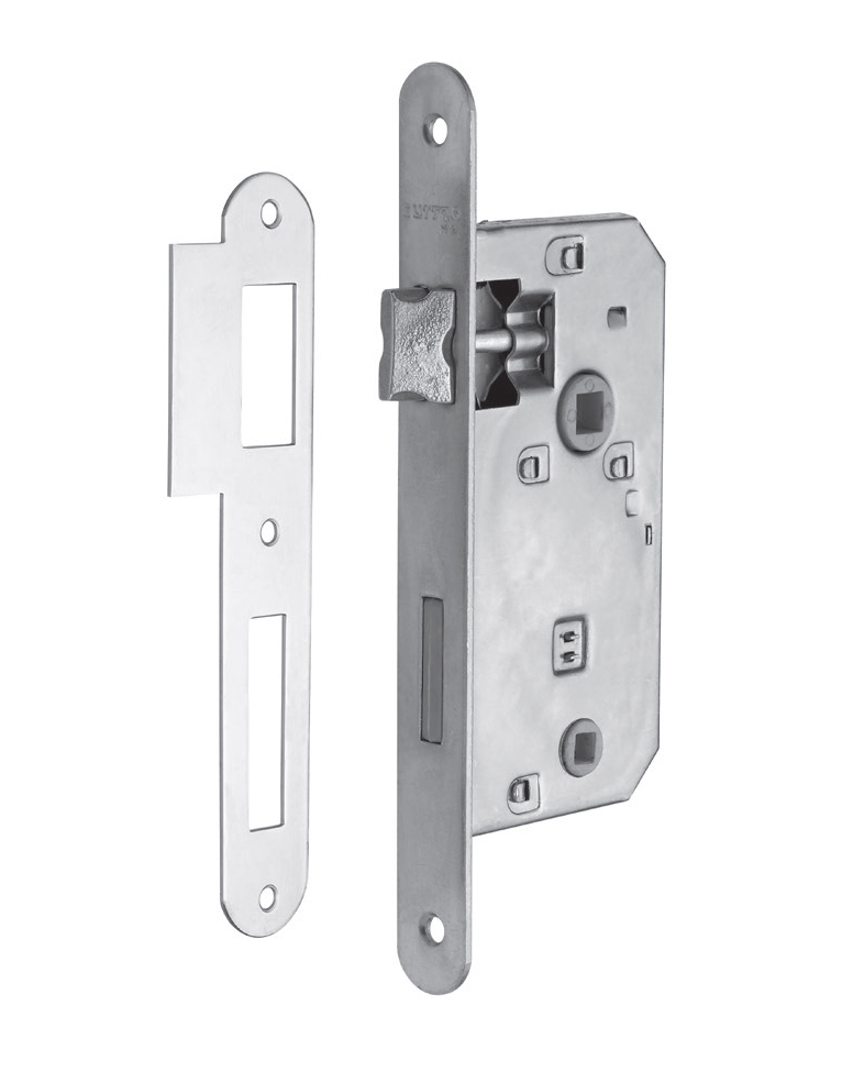 CERRADURA PUERTA PLACA FRENTE REDONDO 190x20mm 21ZHR06 MILORD