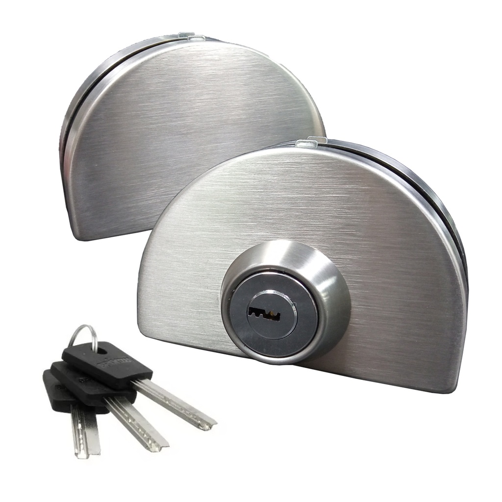 CERROJO ESFERICO (VIDRIO-VIDRIO)  (LLAVE-LLAVE) x1u.