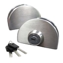 CERROJO ESFERICO (VIDRIO-VIDRIO)  (LLAVE-LLAVE) x1u.
