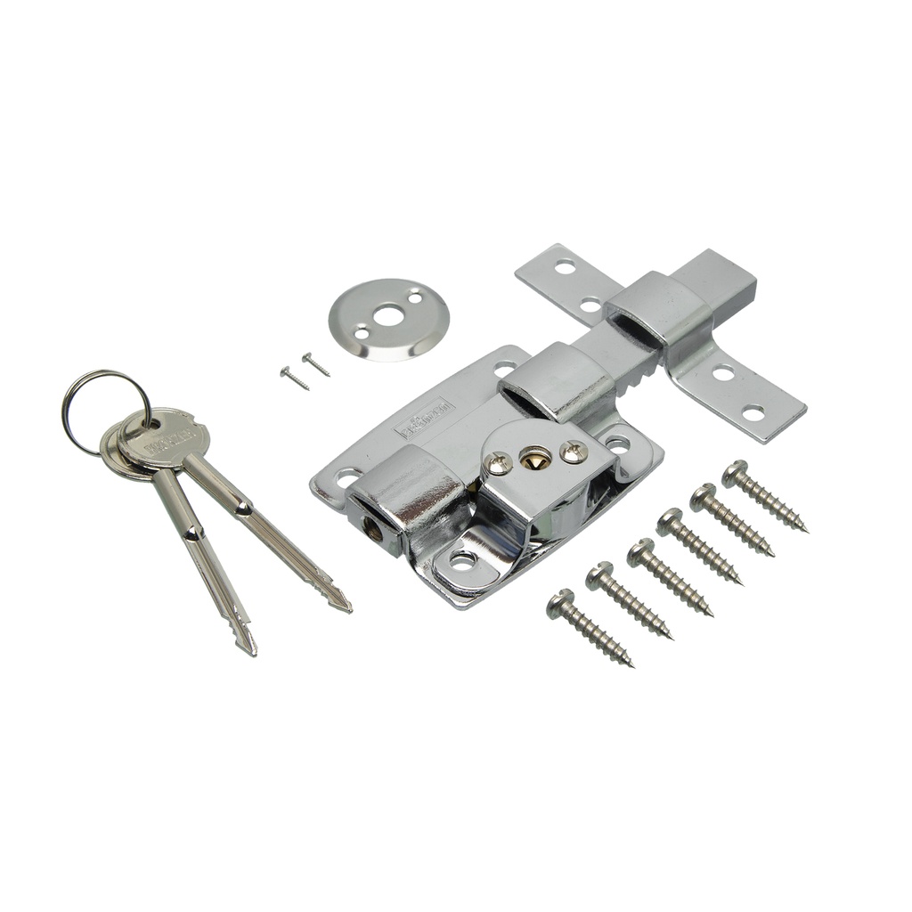 CERROJO LLAVE CRUZ CROMADO x1u.