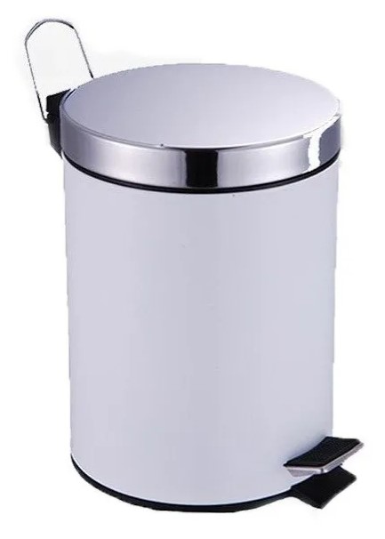 CESTO A PEDAL BLANCO 12LTS