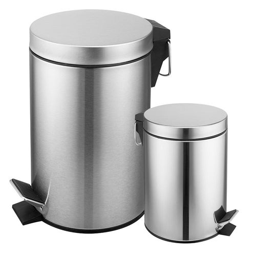 CESTO ACERO INOXIDABLE C/PEDAL 20LTS