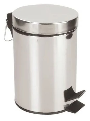 CESTO ACERO INOXIDABLE C/PEDAL 3 LTS.