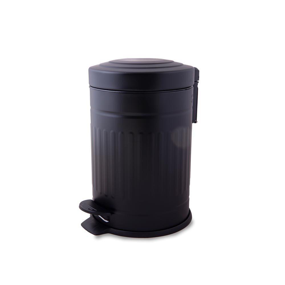 CESTO GALVANIZADO NEGRO A PEDAL 12LTS