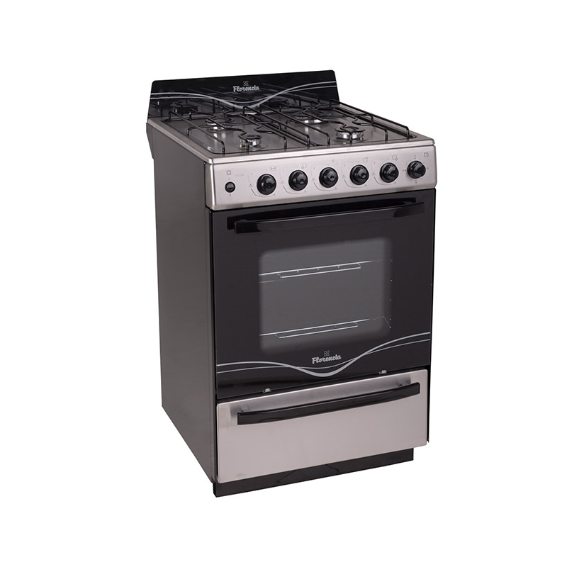 COCINA ACERO INOXIDABLE 4 HORNALLAS LINEA INTERMEDIA