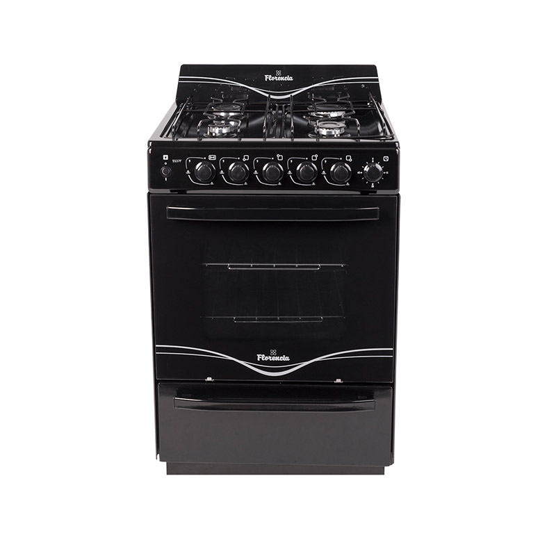 COCINA ENZOLADO DURPOX NEGRA 4 HORNALLAS LINEA INTERMEDIA