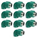 CODO FUSION ROSCA METAL. MACHO 90º 25mm X 3/4 PACK X 10u.