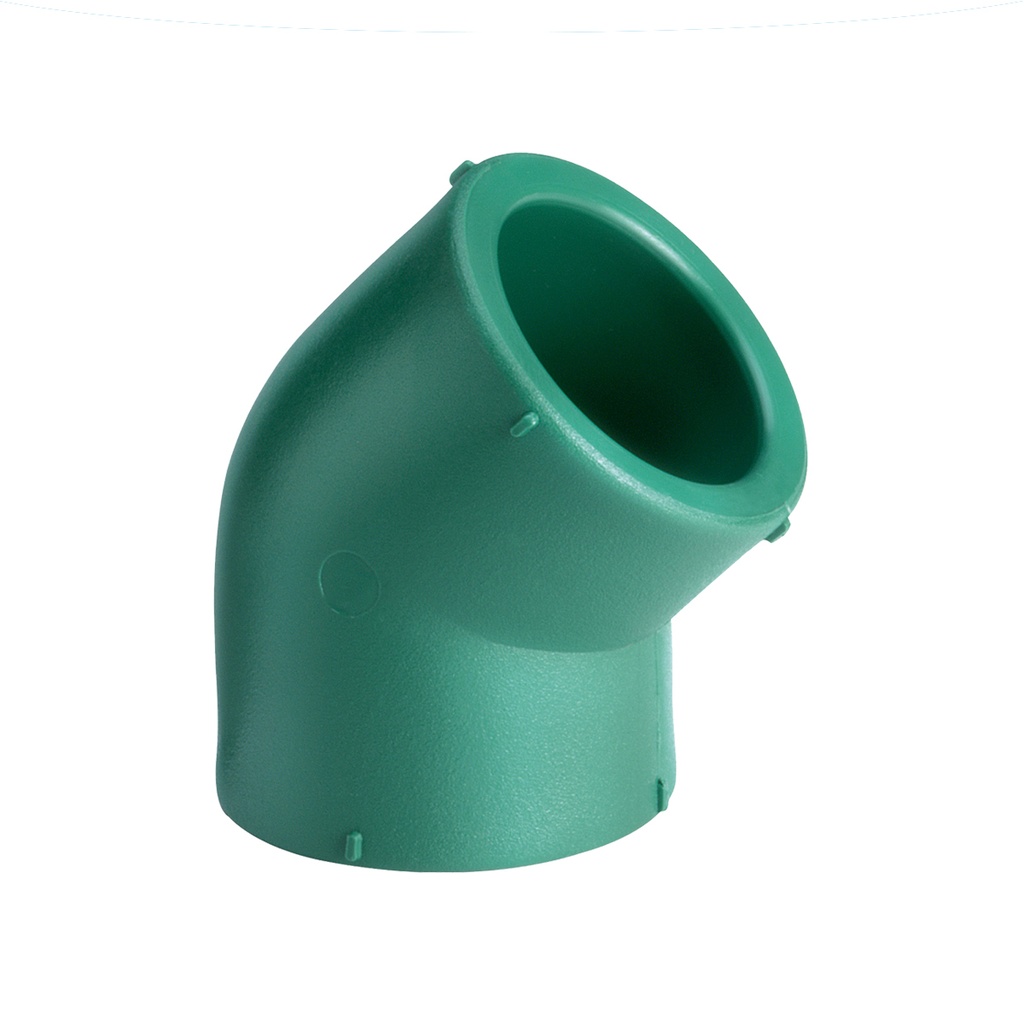 CODO TERMOFUSION NORMAL A 45' HH DE 25mm x1u.