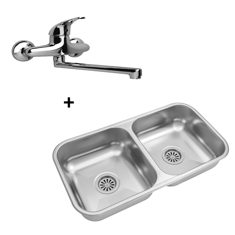 COMBO BACHA DOBLE JOHNSON CC37 + MONOCOMANDO LINK PARED 255411