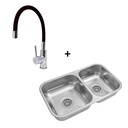 COMBO BACHA DOBLE JOHNSON RR63 + MONOCO. AQUALAF FLEX NEGRA