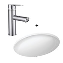 COMBO BACHA EMBUTIR DECA L.37+MONOCOMANDO CALIX PICO BAJO 30911