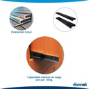 CORREDERA TELES. BRONZEN 25mm NEGRA