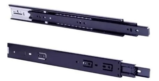 CORREDERA TELES. EH PUSH OPEN 450mm NEGRA x 1u.