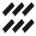 CUBETA NEGRA RECTANGULAR 128x36mm PACK X 6u.