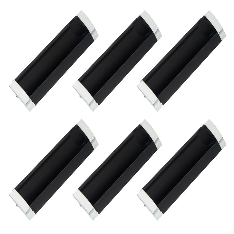 CUBETA NEGRA RECTANGULAR 160x36mm PACK X 6u.