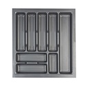 CUBIERTERO TERMOFORMADO 440 X 480 mm GRIS x1u.