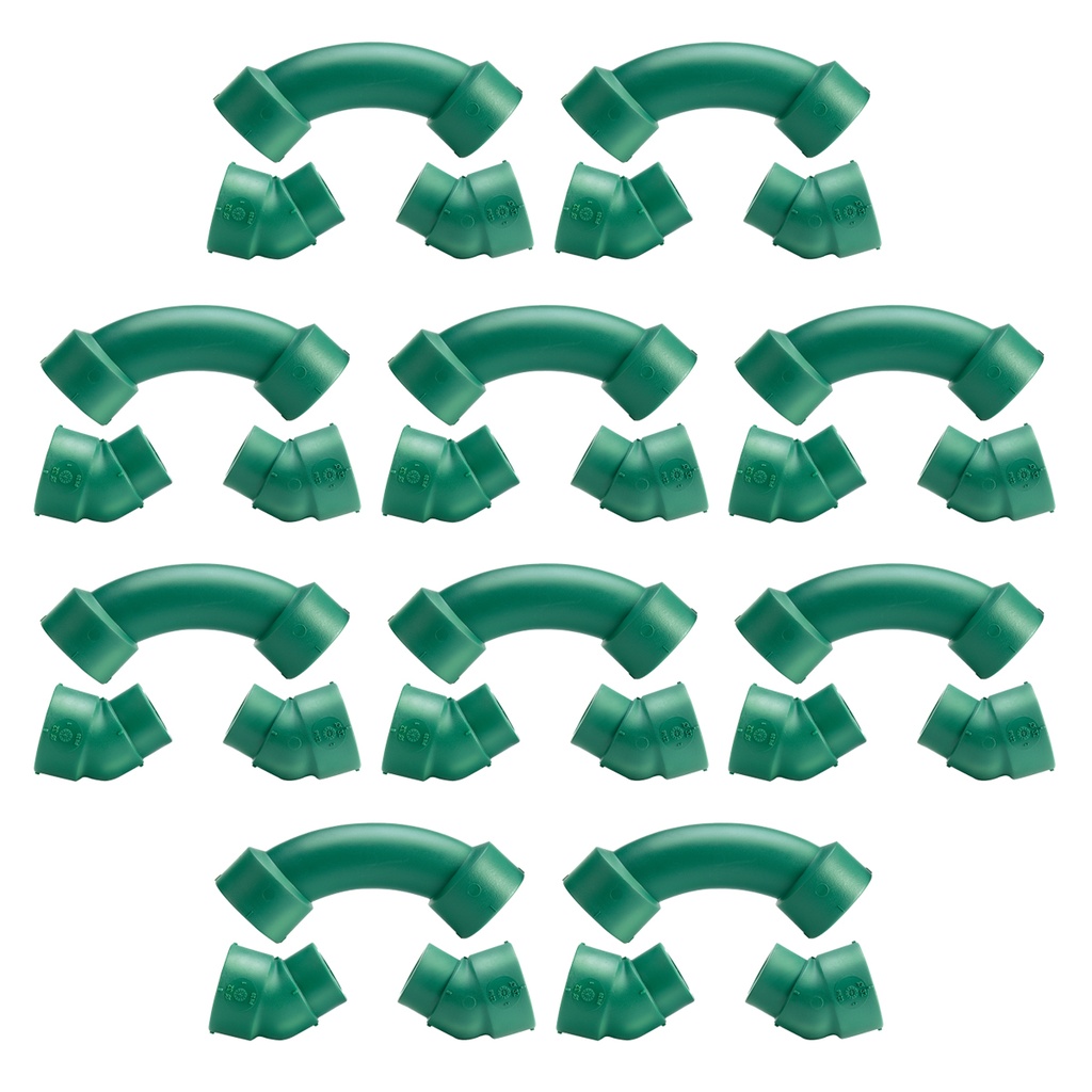 CURVA SOBREPASAJE F.F 32mm A 45º H-H PACK X 10u.