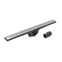 DESAGUE LINEAL RIO 600mm C/TAPA DE ACERO INOX. ONDA MATE x1u.