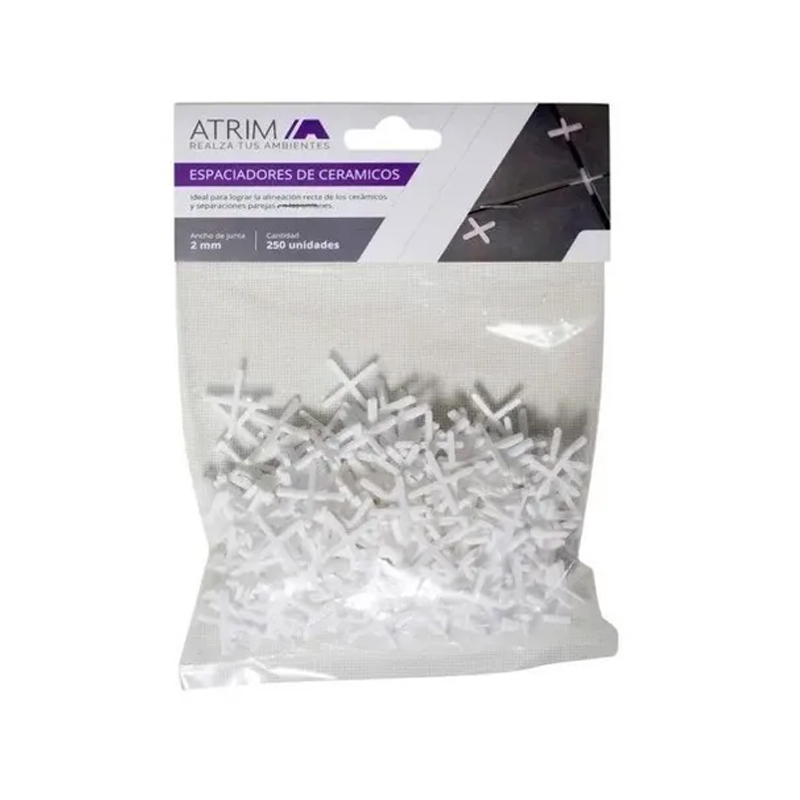 ESPACIADORES DE CERAMICOS 2mm x 500u.
