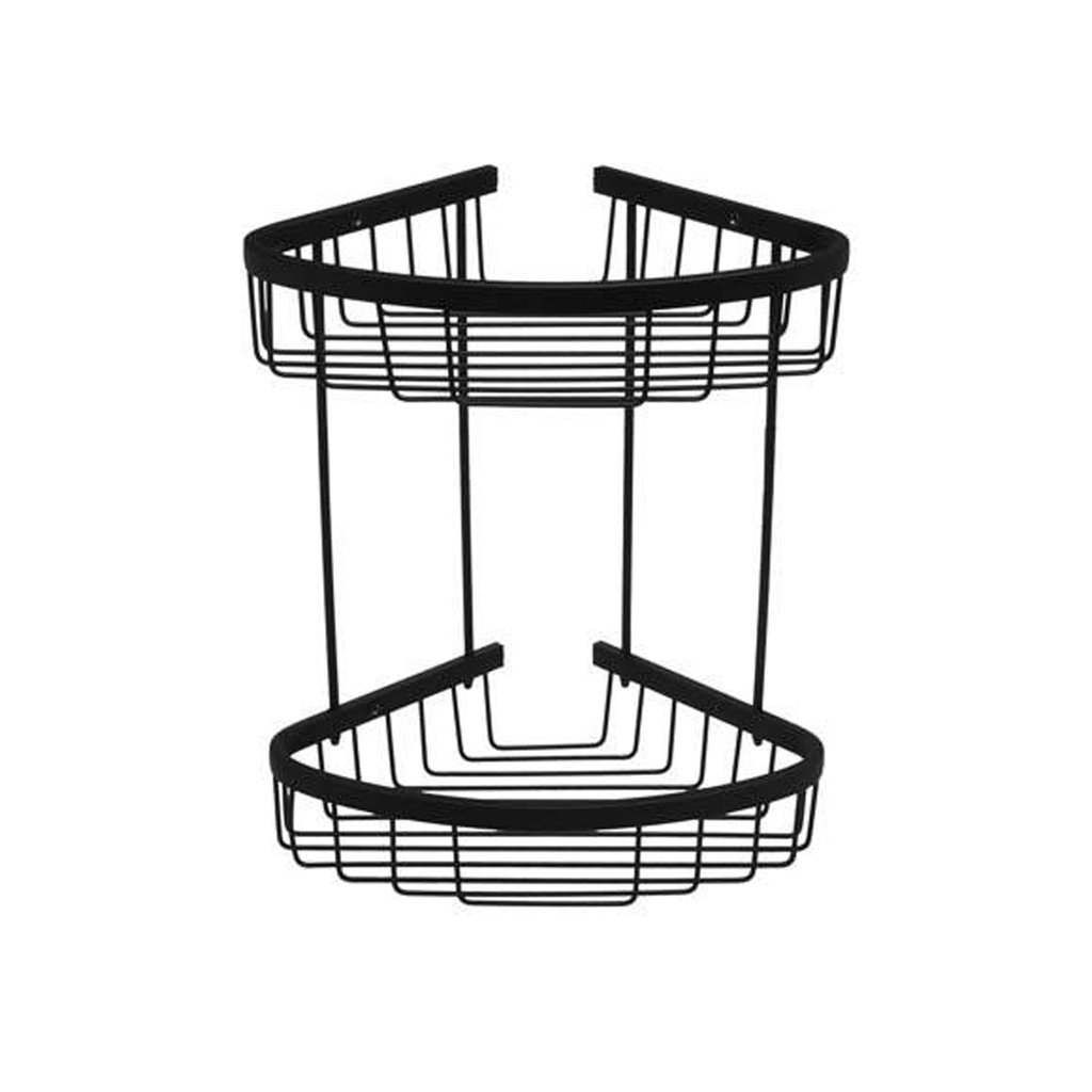 ESQUINERO REJILLA OVAL DOBLE NEGRO 390x260x200mm