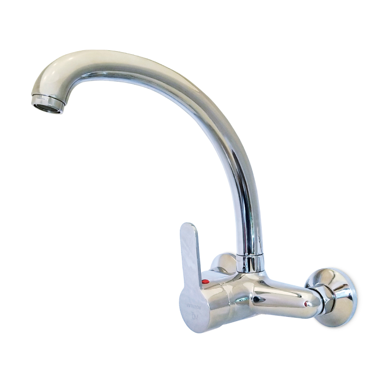 GRIFERIA COCINA ALUMINE PARED MONOCOMANDO PICO ALTO