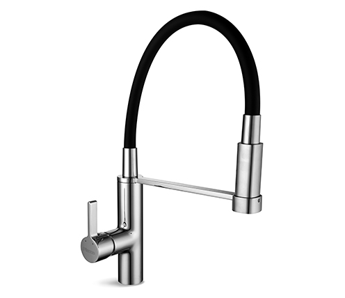 GRIFERIA COCINA KITCHEN PRO MESADA FLEXIBLE C/ROCIADOR EXTRAIB.